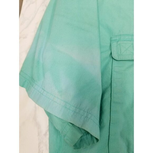 Hook and Tackle Mens fishing shirt XL Aqua Hi-Tech Fishing Shirt Vented-Pockets - Picture 8 of 16